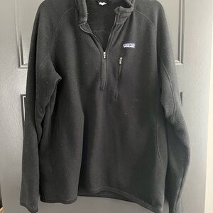 Patagonia Black Fleece Quarter-Zip Pullover